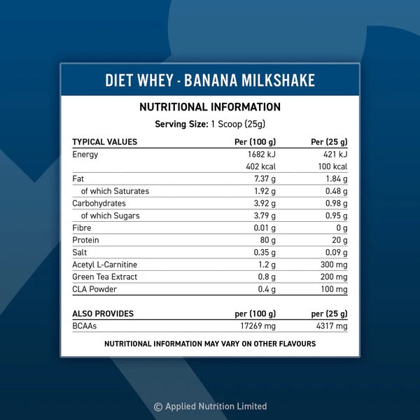 APPLIED NUTRITION DIET WHEY PROTEIN 1KG
