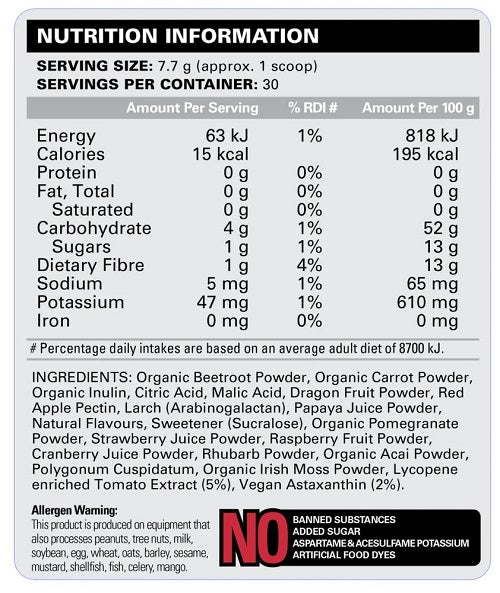 EHP LABS OXYREDS DAILY RED SUPERFOODS - DATED 9/25