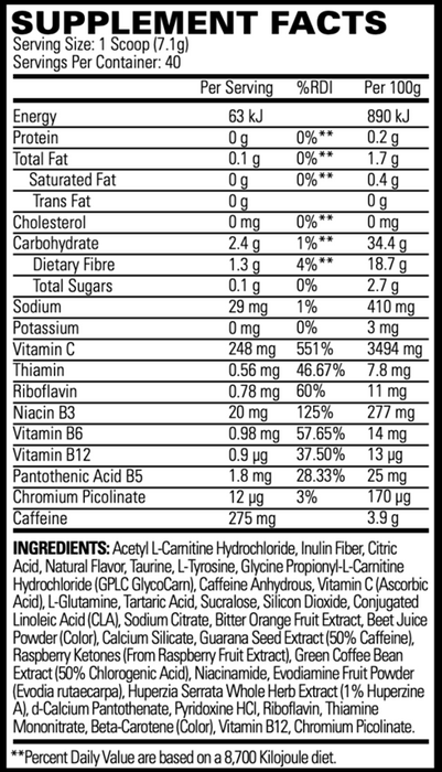 EHP LABS OXYSHRED HARDCORE - Bay Supplements