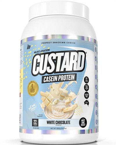 MUSCLE NATION CUSTARD CASEIN PROTEIN