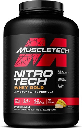 MUSCLETECH NITRO TECH 100% WHEY GOLD 5LB - Bay Supplements