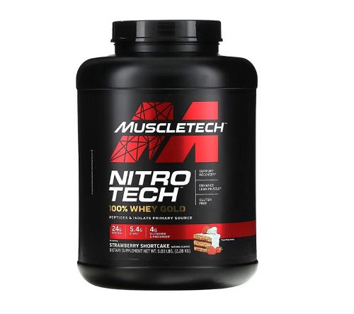 MUSCLETECH NITRO TECH 100% WHEY GOLD 5LB - Bay Supplements