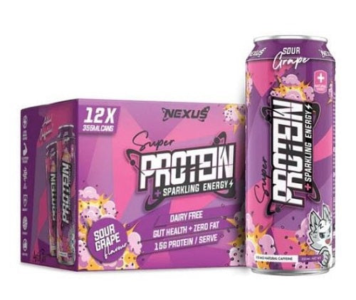 NEXUS SPORTS NUTRITION SUPER PROTEIN SPARKLING ENERGY RTD - 12 PACK