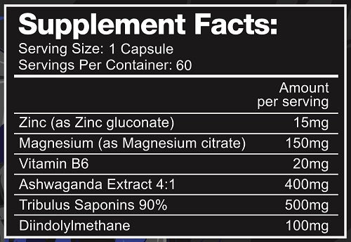 PACK NUTRITION TESTOSTERONE BOOSTER
