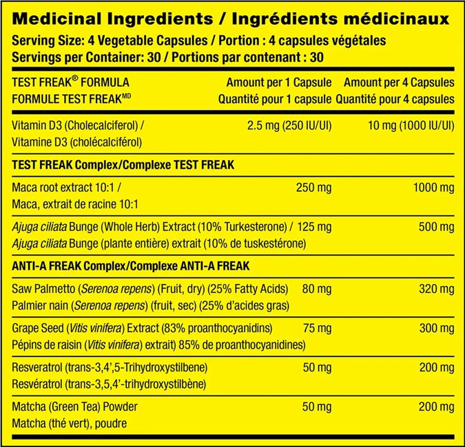 PHARMA FREAK TEST FREAK GOLD LABEL 120 CAPS
