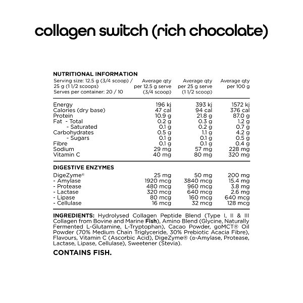 SWITCH NUTRITION COLLAGEN SWITCH - 75 SERVE