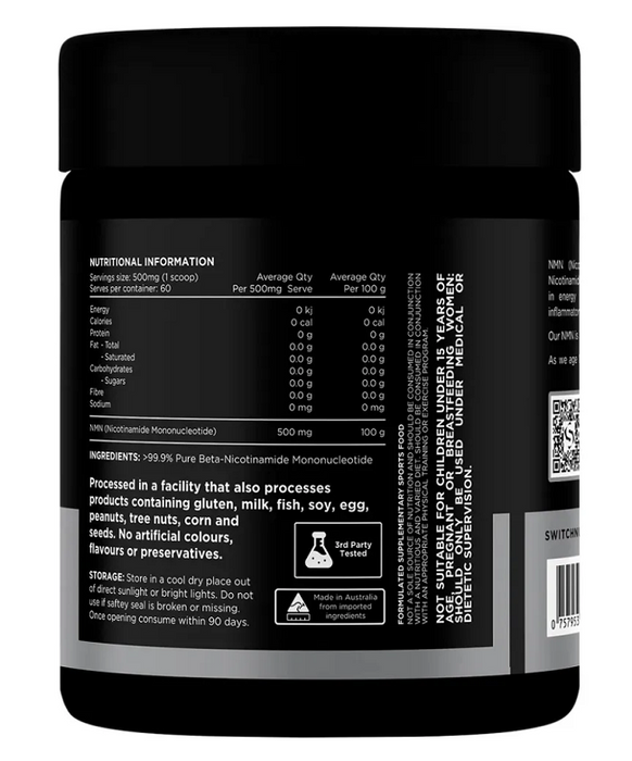 SWITCH NUTRITION ESSENTIALS NMN POWDER 30G
