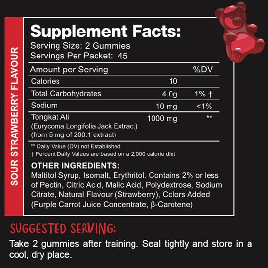 SWOLEYS TESTIE CHEWS 45 SERVES - STRAWBERRY
