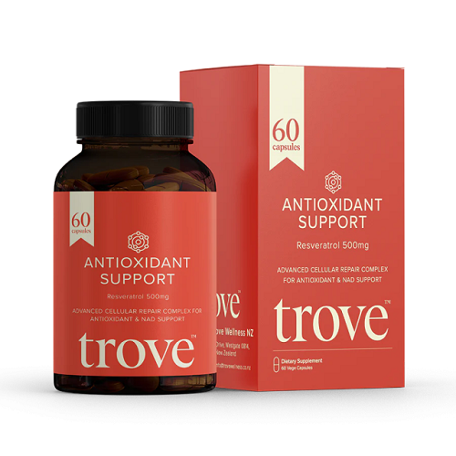 TROVE WELLNESS RESVERATROL 60 CAPSULES - DATED 7/25