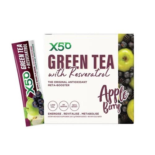 X50 GREEN TEA + RESVERATROL 60 SERVE