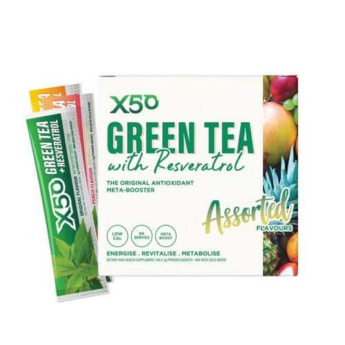 X50 GREEN TEA + RESVERATROL 60 SERVE