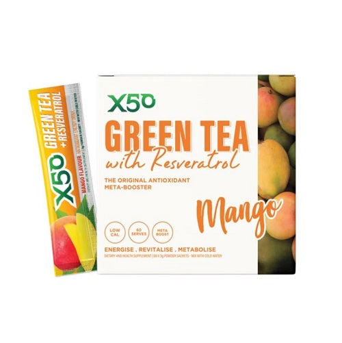 X50 GREEN TEA + RESVERATROL 60 SERVE