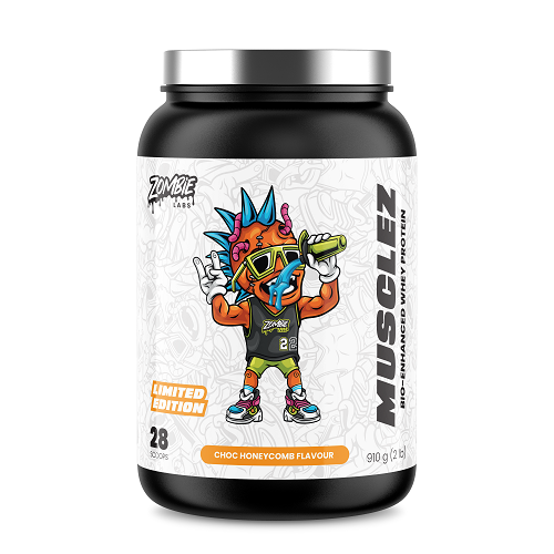 ZOMBIE LABS MUSCLEZ BIO-ENHANCED WHEY PROTEIN 2LB - DATED 10/25