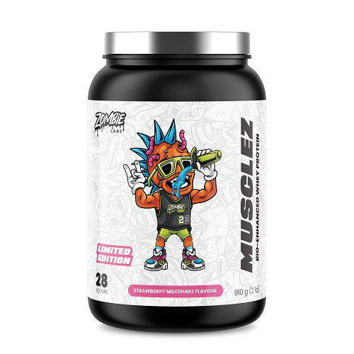ZOMBIE LABS MUSCLEZ BIO-ENHANCED WHEY PROTEIN 2LB - DATED 10/25