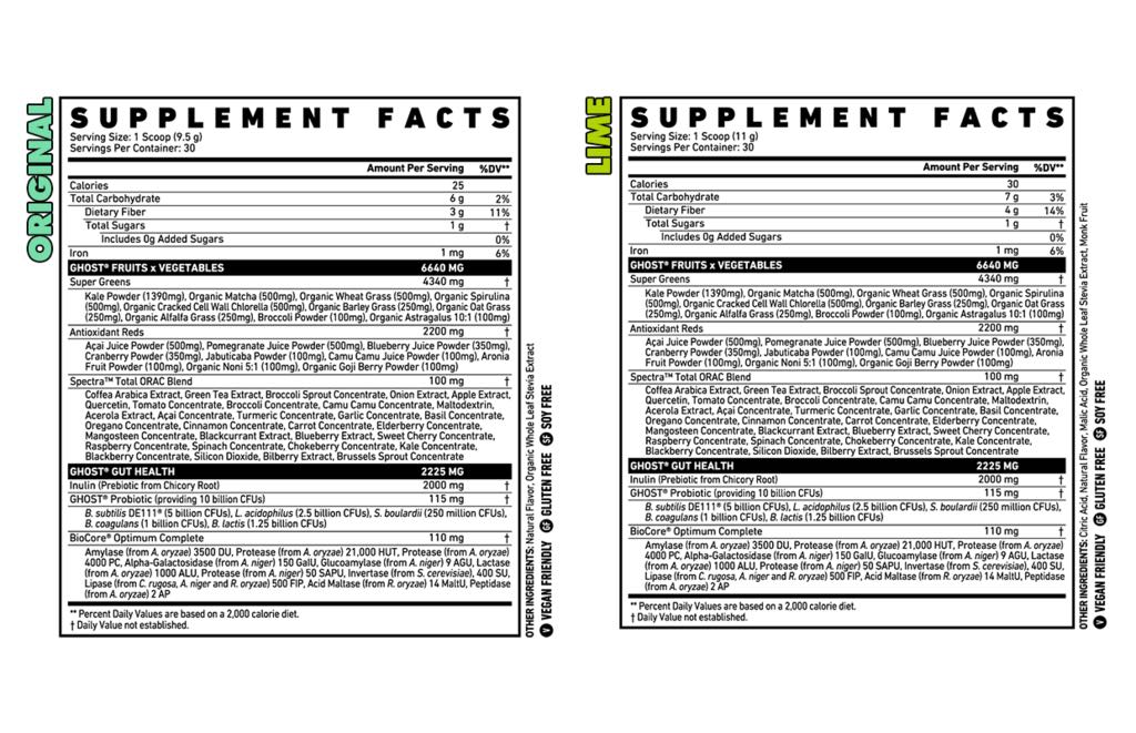 GHOST LIFESTYLE GHOST GREENS SUPERFOODS FORMULA - DATED