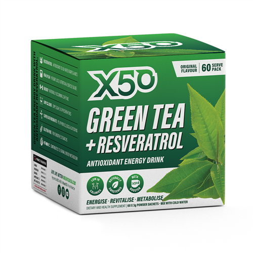 X50 GREEN TEA + RESVERATROL 60 SERVE