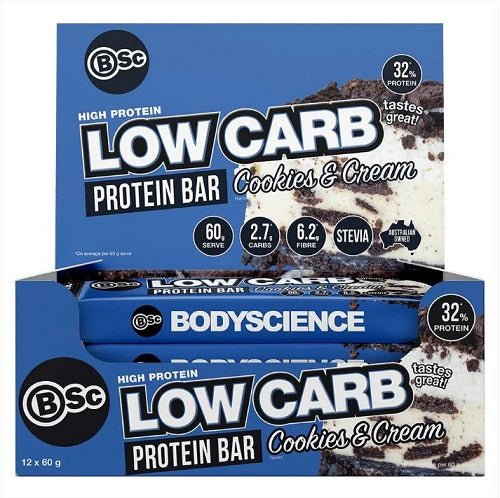 BSC HIGH PROTEIN LOW CARB BOX OF 12 - Bay Supplements