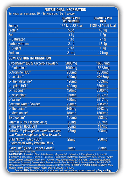 CHAOS CREW PUMPING AMINOS - 25 SERVES - Bay Supplements