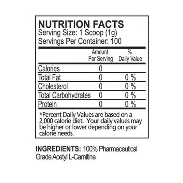 EHP LABS ACETYL L-CARNITINE 100 SERVES - Bay Supplements