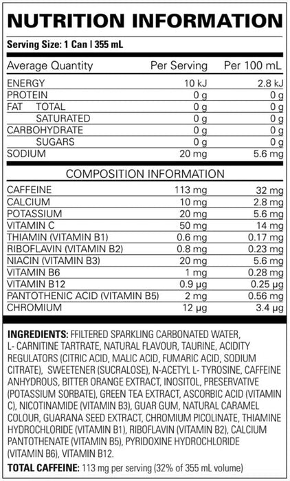 EHP LABS OXYSHRED ULTRA ENERGY RTD 12 PACK 355ML - Bay Supplements