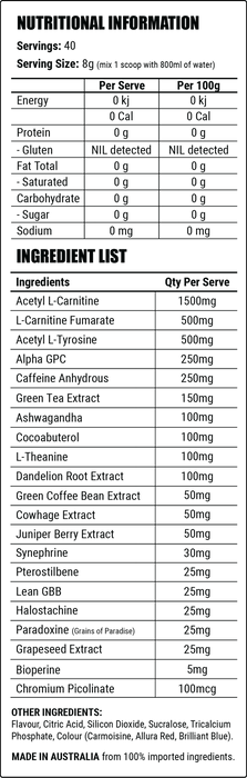 FACTION LABS DEFICIT FAT BURNERS - Bay Supplements