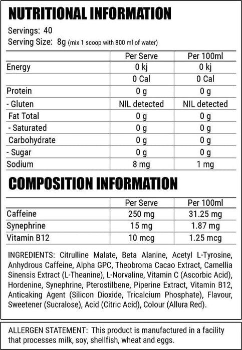 FACTION LABS DISORDER 50 SERVE - Bay Supplements
