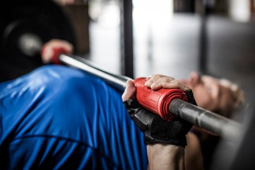 HARBINGER BIG GRIP BAR RED - Bay Supplements