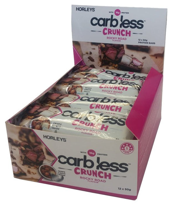 HORLEYS CARB LESS CRUNCH BARS BOX OF 12 - Bay Supplements
