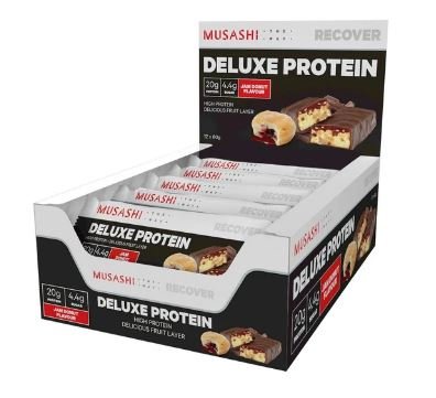 MUSASHI DELUXE HIGH PROTEIN BAR 12 PACK - Bay Supplements