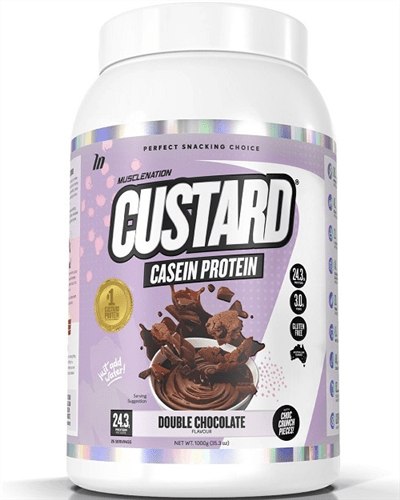 MUSCLE NATION CUSTARD CASEIN PROTEIN - Bay Supplements