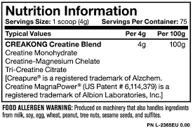 MUTANT CREAKONG CREATINE 300g - Bay Supplements