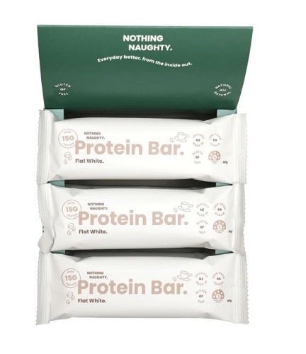 NOTHING NAUGHTY PROTEIN BAR BOX OF 12 - Bay Supplements