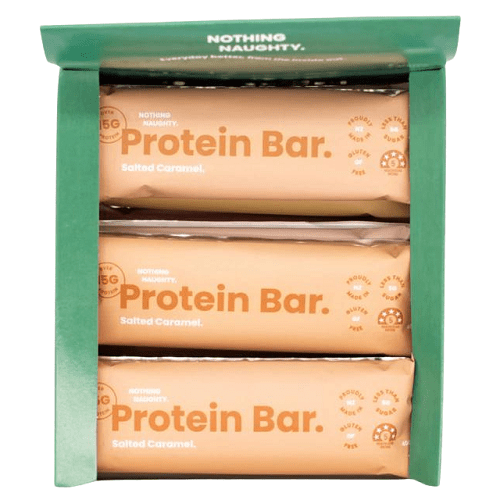 NOTHING NAUGHTY PROTEIN BAR BOX OF 12 - Bay Supplements
