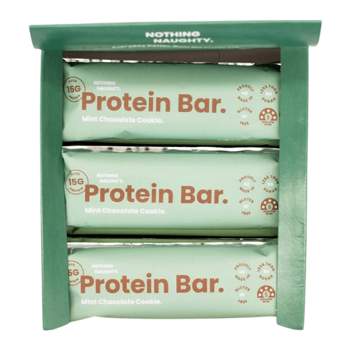 NOTHING NAUGHTY PROTEIN BAR BOX OF 12 - Bay Supplements