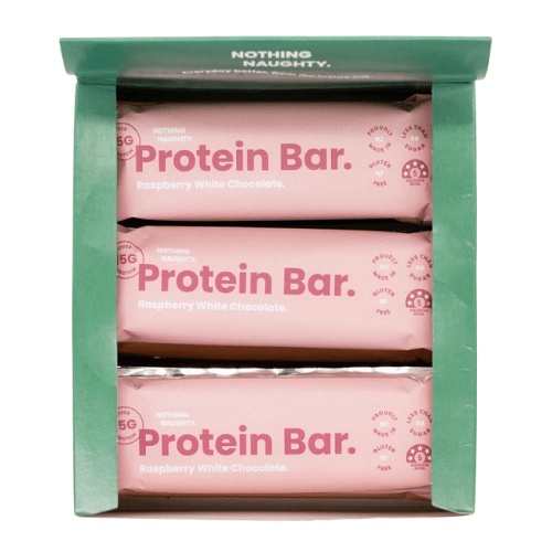 NOTHING NAUGHTY PROTEIN BAR BOX OF 12 - Bay Supplements