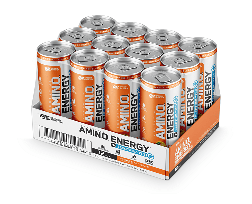 OPTIMUM NUTRITION AMINO ENERGY RTD CARBONATED CASE OF 12 - Bay Supplements