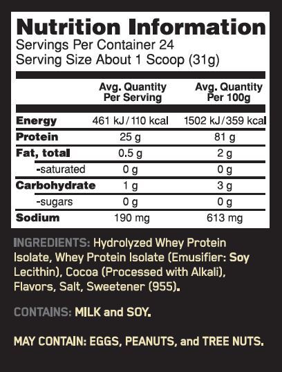 OPTIMUM NUTRITION GOLD STANDARD 100% WHEY ISOLATE 1.6LB - Bay Supplements