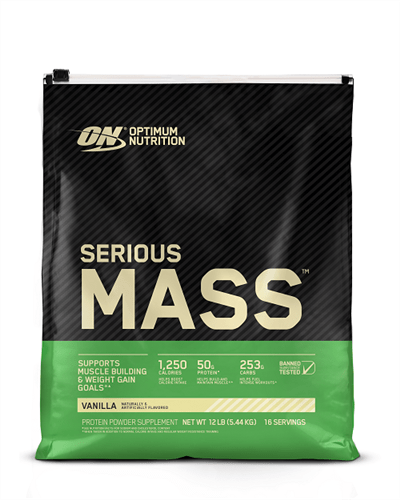 OPTIMUM NUTRITION SERIOUS MASS 12lb - Bay Supplements