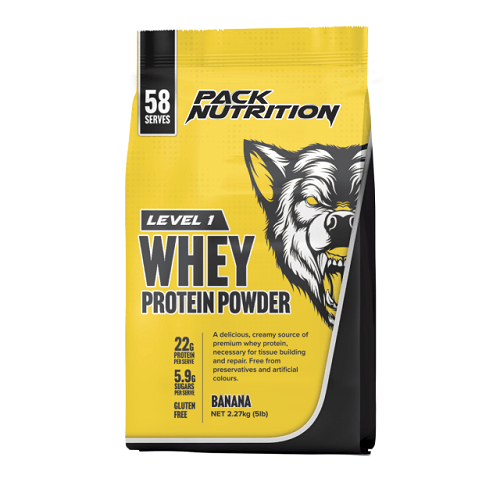 PACK NUTRITION LEVEL 1 WHEY PROTEIN POWDER 5LB - Bay Supplements