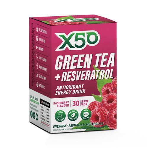 X50 GREEN TEA + RESVERATROL 30 SERVE