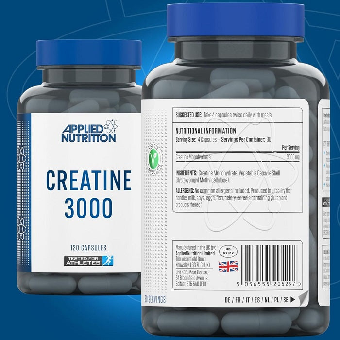 APPLIED NUTRITION CREATINE MONOHYDRATE 3000 120 CAPSULES