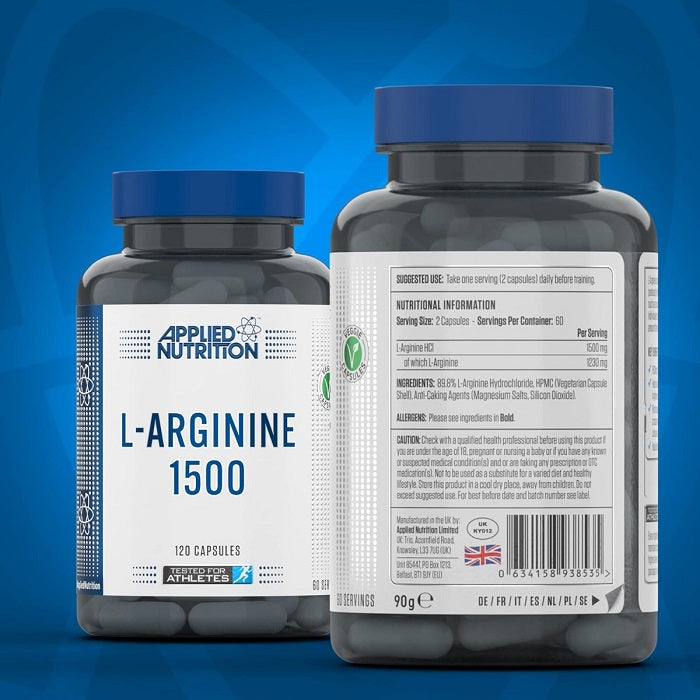 APPLIED NUTRITION L-ARGININE 1500 120 CAPSULES