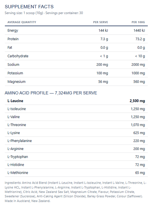 ATHLETECH ESSENTIAL AMINO ACIDS 300G