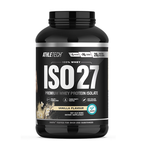 ATHLETECH ISO27 PREMIUM WHEY ISOLATE POWDER 2LB