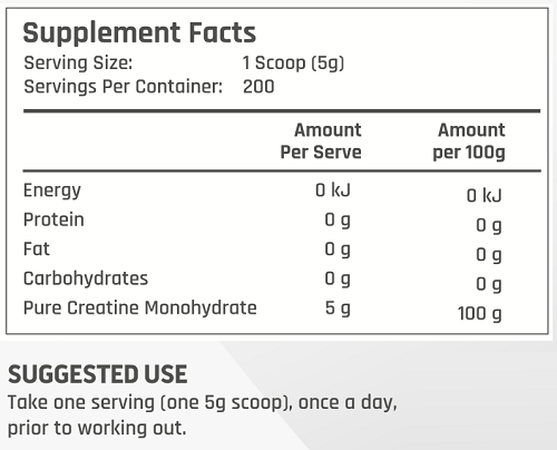 ATHLETECH CREATINE MONOHYDRATE 1KG