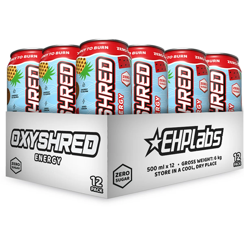 EHP LABS OXYSHRED ULTRA ENERGY 500ML RTDS - 12 PACK