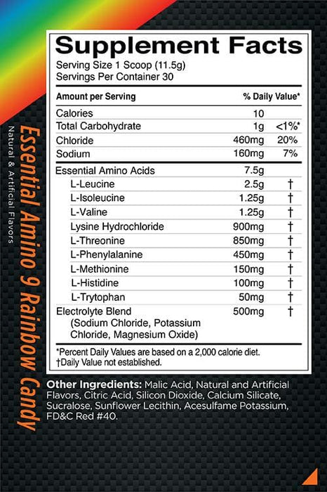 RULE 1 ESSENTIAL AMINO 9 30 SERVES - DATE 1 AUG 23