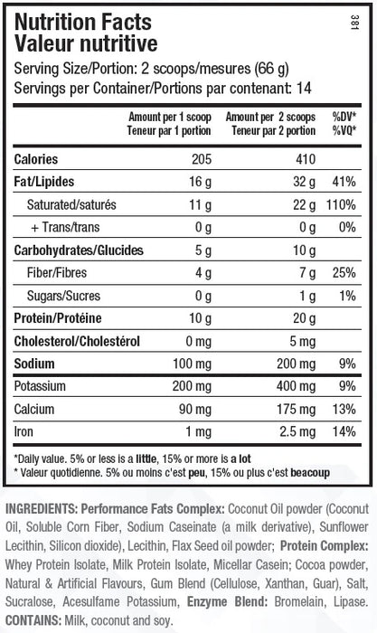 ANS PERFORMANCE KETO SHAKE 2LB