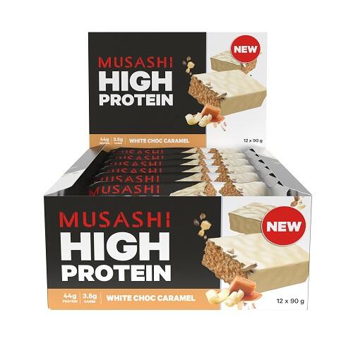 MUSASHI P45 HIGH PROTEIN BARS BOX OF 12