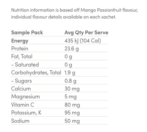 MUSCLE NATION PROTEIN WATER - 8 SERVE SAMPLE PACK
